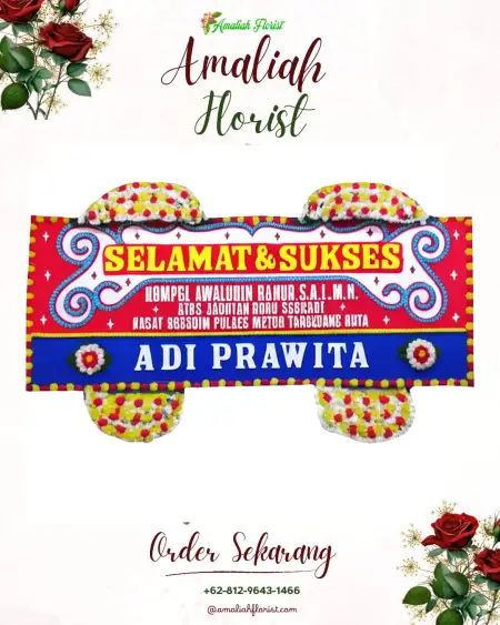 Papan Bunga Ucapan Selamat Mantuil